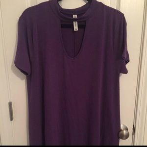 Legging material choker shirt